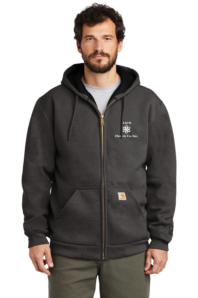 Raco Carhartt Rain Defender Rutland Thermal Lined Hooded Zip Front Sweatshirt Raco Electric